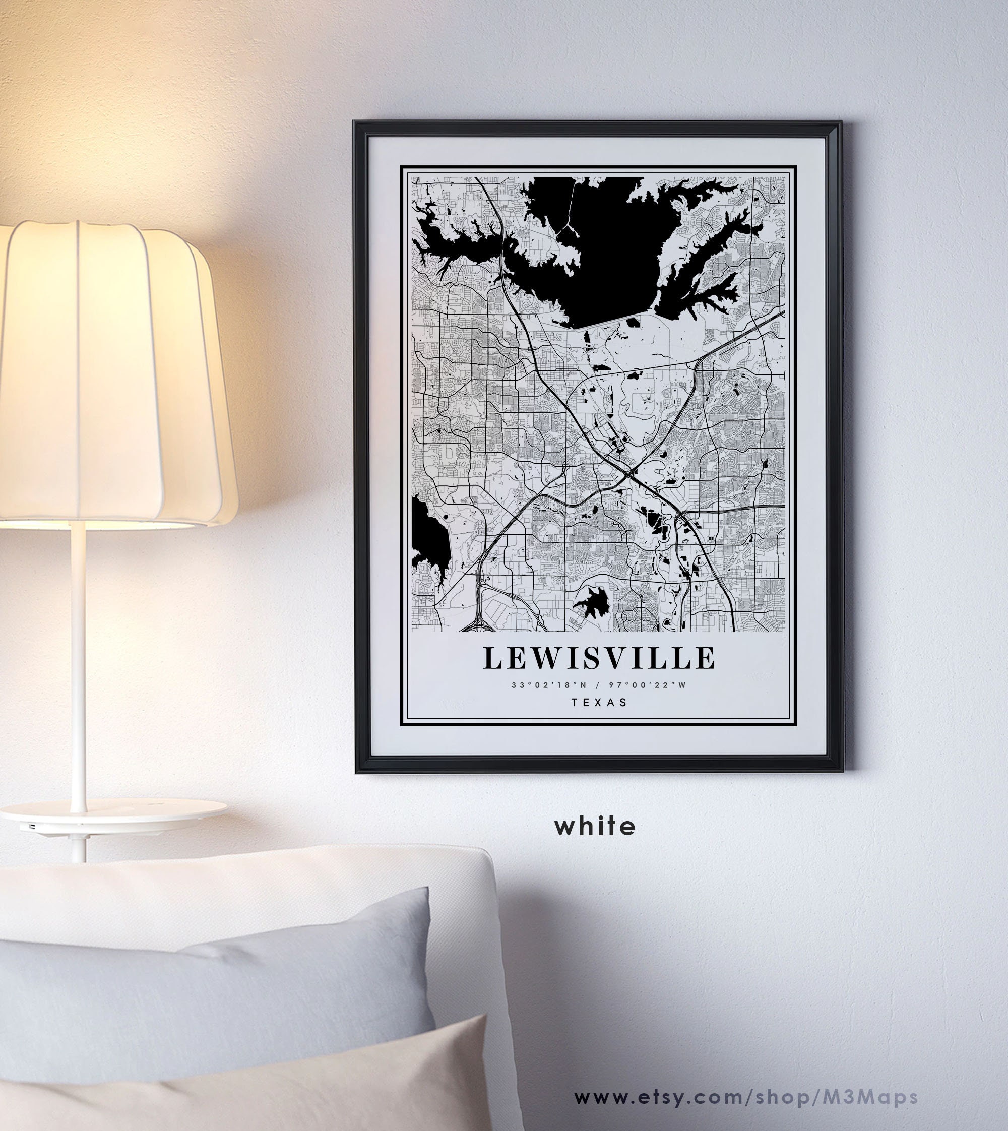 Lewisville Texas Map Lewisville - Il Fullxfull.3510460331 G2it