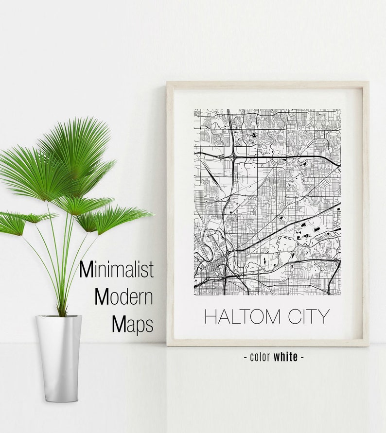 Haltom City Texas Haltom City TX Map Haltom City Map Haltom Etsy