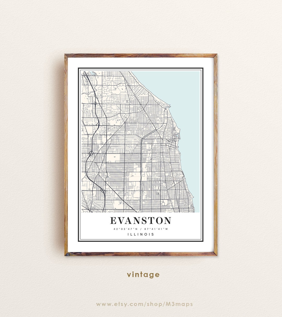 Evanston Illinois Map, Evanston IL Map, Evanston City Map, Evanston