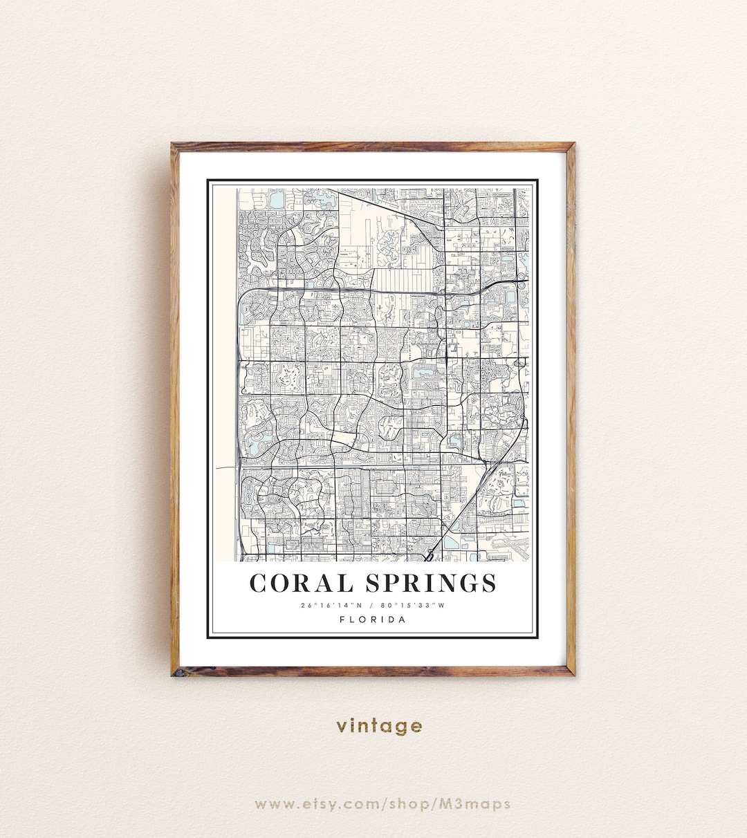 Printable Map Coral Springs Fl