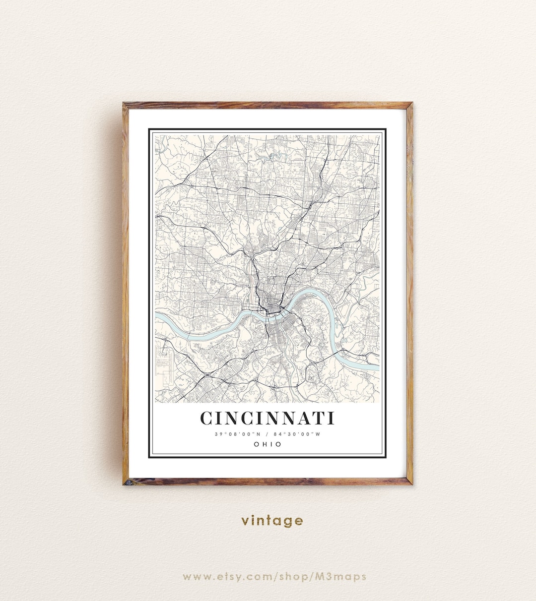 Cincinnati Ohio Map, Cincinnati OH Map, Cincinnati City Map, Cincinnati ...