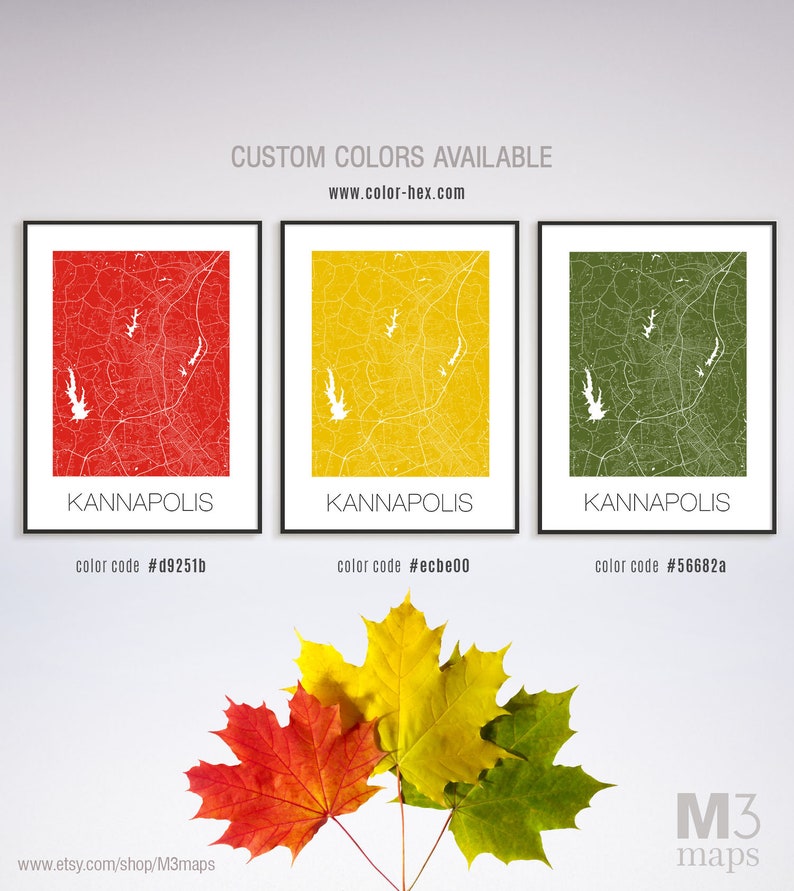 Kannapolis North Carolina Kannapolis NC Map Kannapolis Map Etsy