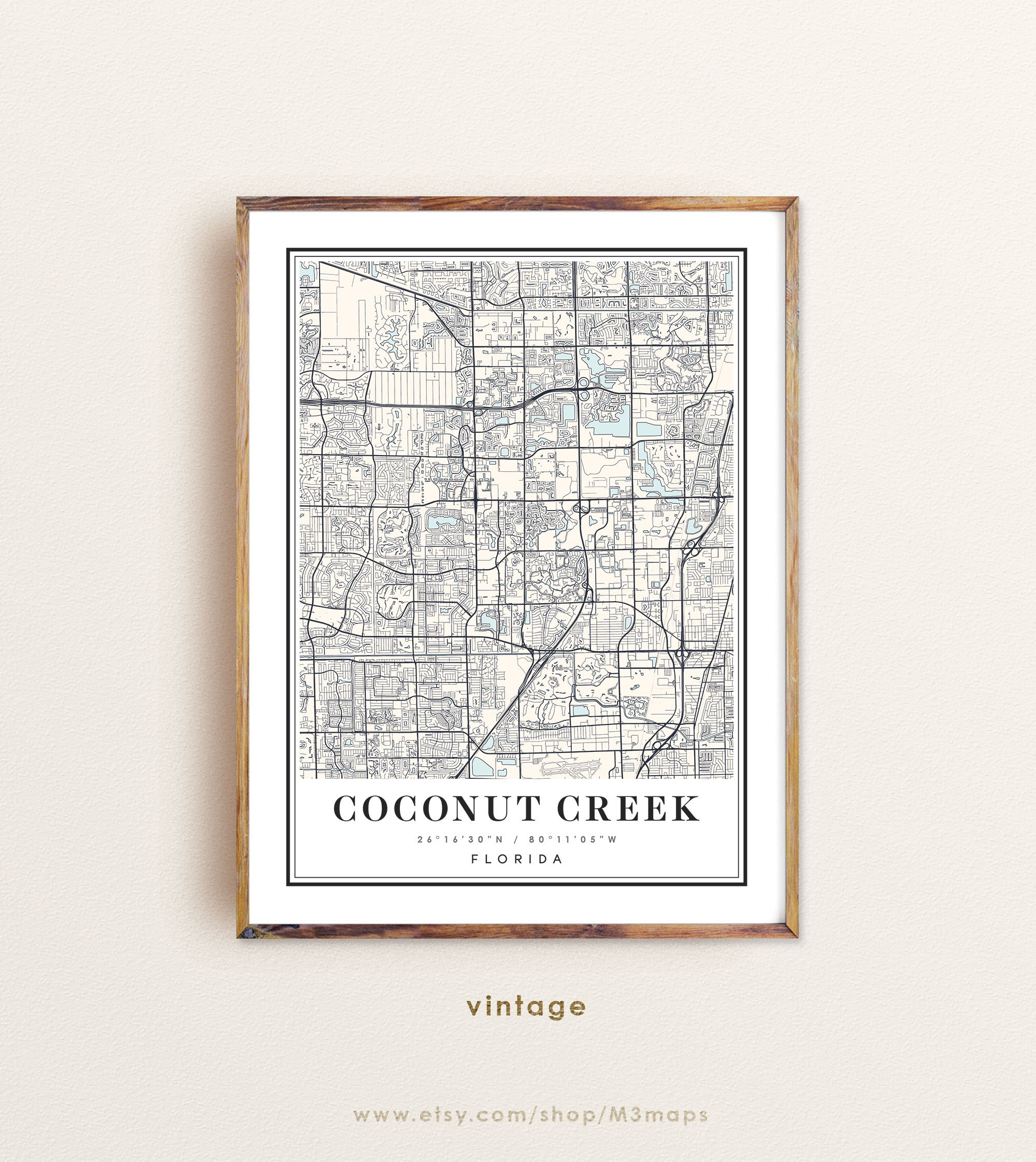 Coconut Creek Florida Map Coconut - Il Fullxfull.3426653356 Gzn3 