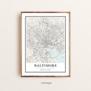 Baltimore Maryland map, Baltimore MD map, Baltimore city map, Baltimore print, Baltimore poster, Baltimore art, Baltimore map, Custom maps