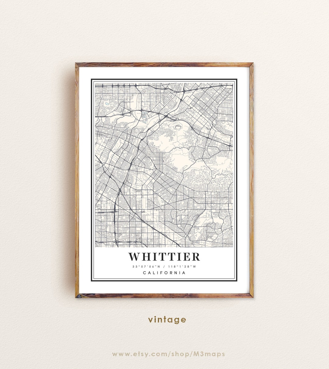 Whittier California Map, Whittier CA Map, Whittier City Map, Whittier