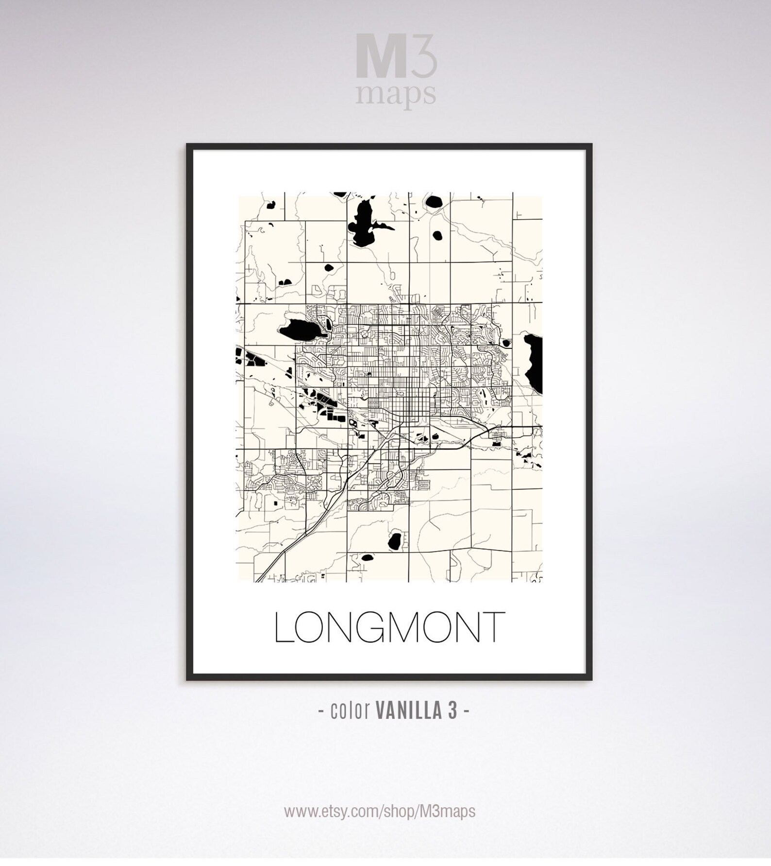 Longmont Colorado Longmont CO Map Longmont Map Longmont - Etsy