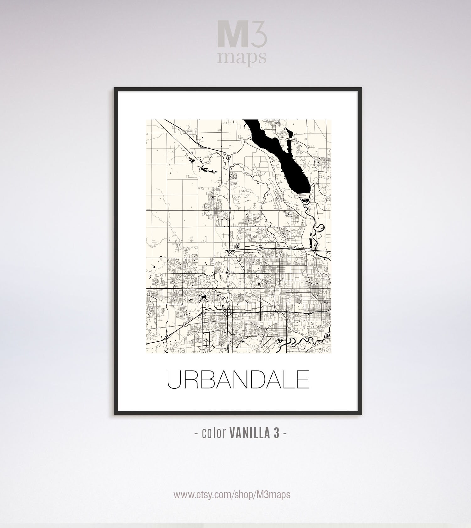 Urbandale Iowa Urbandale IA Map Urbandale Map Urbandale - Etsy