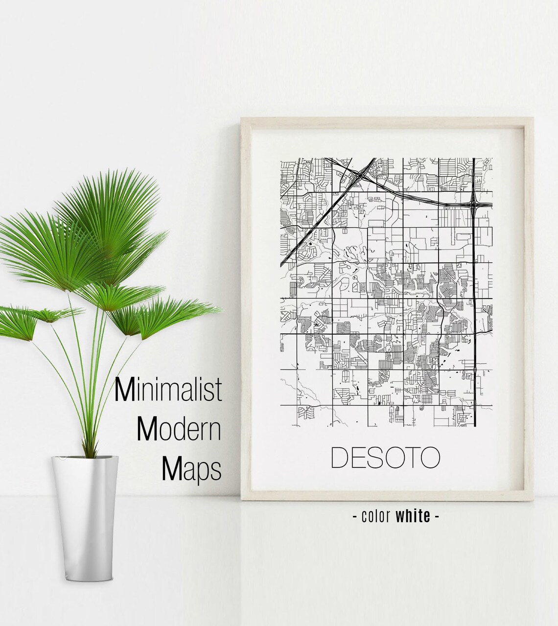 Desoto Texas Desoto TX Map Desoto Map Desoto Print Desoto | Etsy