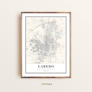 Laredo Texas map, Laredo TX map, Laredo city map, Laredo print, Laredo poster, Laredo art, Laredo map, Custom city map