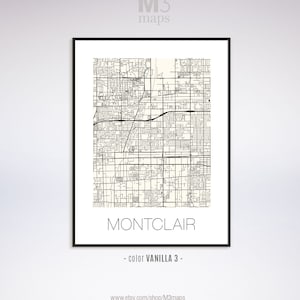 Montclair California Montclair CA Map Montclair Map - Etsy