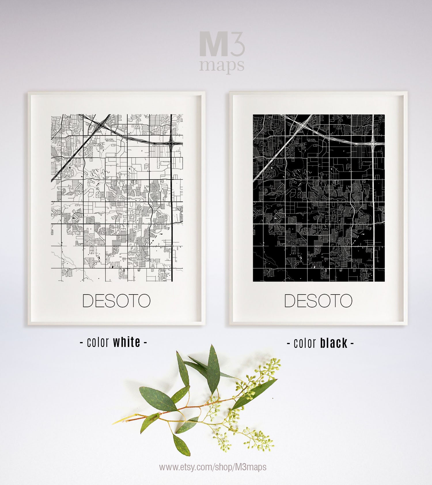 Desoto Texas Desoto TX Map Desoto Map Desoto Print Desoto | Etsy