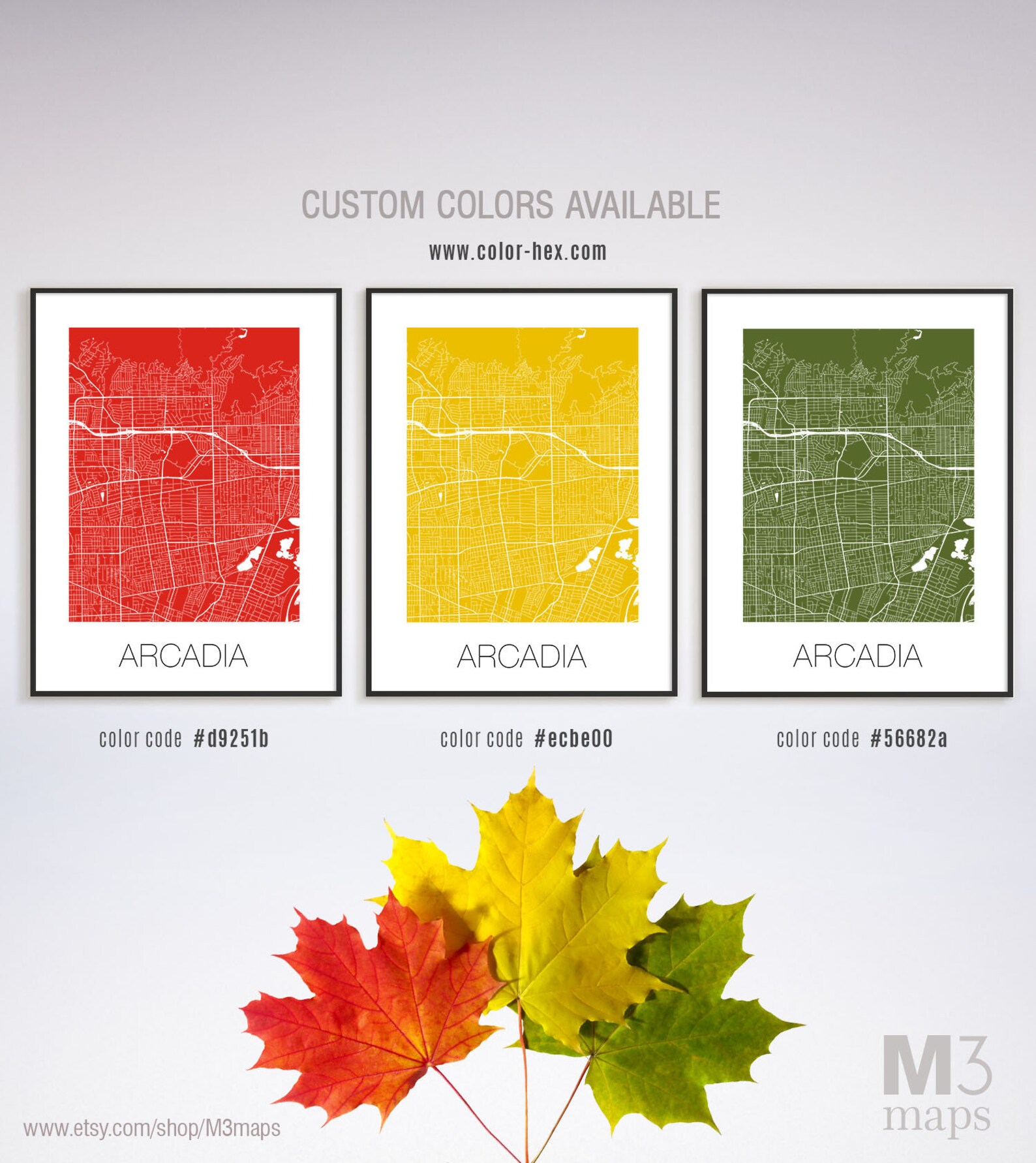 Arcadia California Arcadia CA Map Arcadia Map Arcadia Etsy