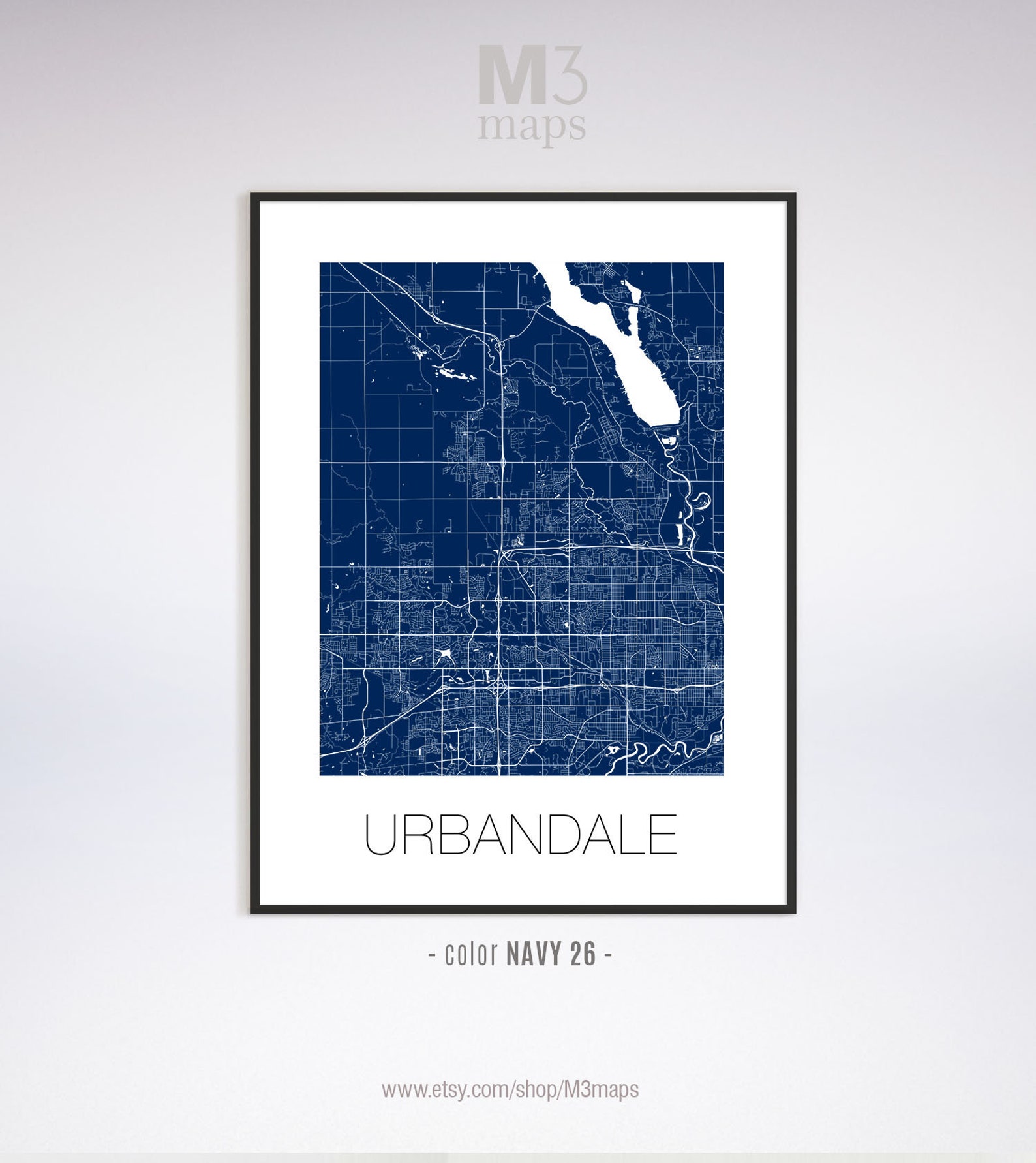 Urbandale Iowa Urbandale IA Map Urbandale Map Urbandale Etsy