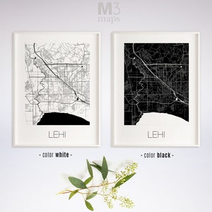 Lehi Utah Lehi UT Map Lehi Map Lehi Print Lehi Poster - Etsy