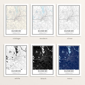Danbury Connecticut Map, Danbury CT Map, Danbury City Map, Danbury ...
