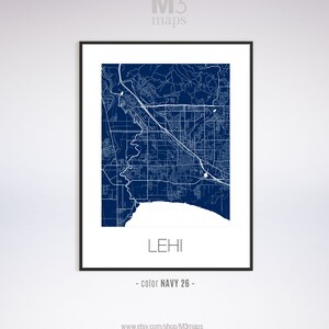 Lehi Utah Lehi UT Map Lehi Map Lehi Print Lehi Poster - Etsy