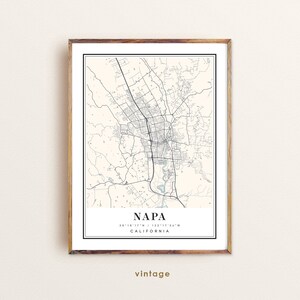 Napa California map, Napa CA map, Napa city map, Napa print, Napa poster, Napa art, Napa map, Custom city map