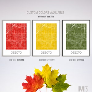 Desoto Texas, Desoto TX Map, Desoto Map, Desoto Print, Desoto Poster ...