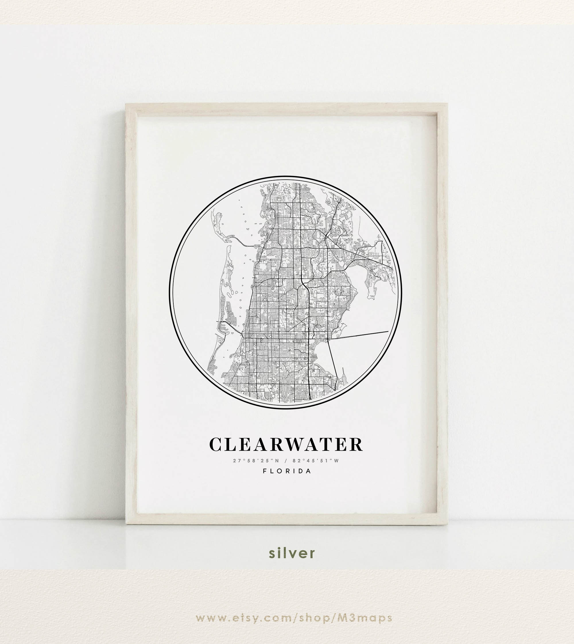 Clearwater Florida Map - 85pg5uf