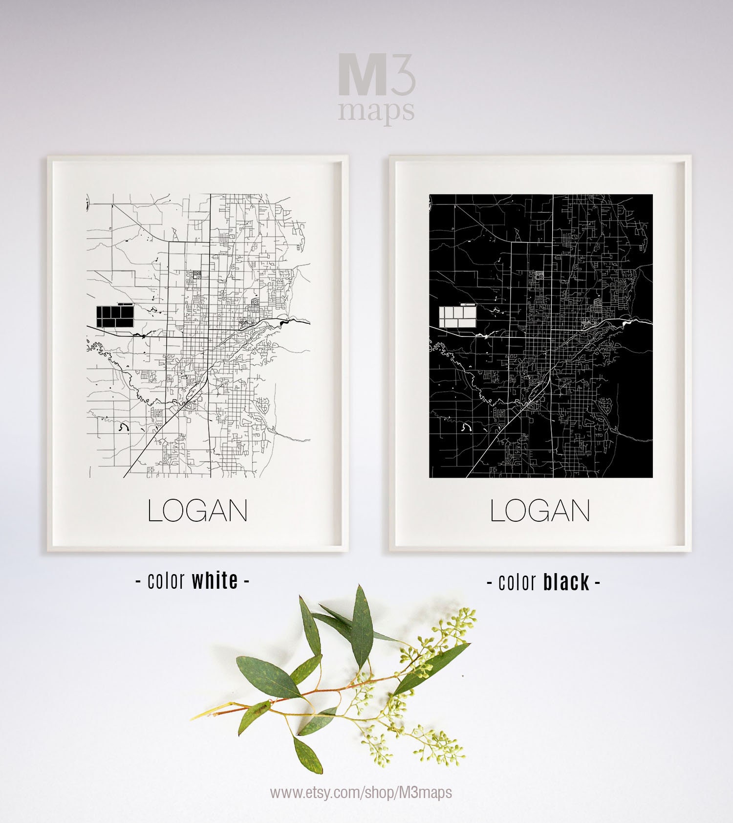 Logan Utah Logan UT Map Logan Map Logan Print Logan Etsy
