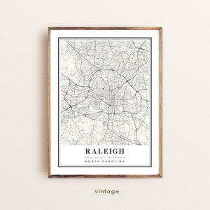 Raleigh North Carolina map, Raleigh NC map, Raleigh city map, Raleigh print, Raleigh poster, Raleigh art, Raleigh map, Custom map prints