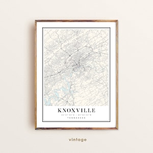 Knoxville Tennessee map, Knoxville TN map, Knoxville city map, Knoxville print, Knoxville poster, Knoxville art, Knoxville map, Custom map