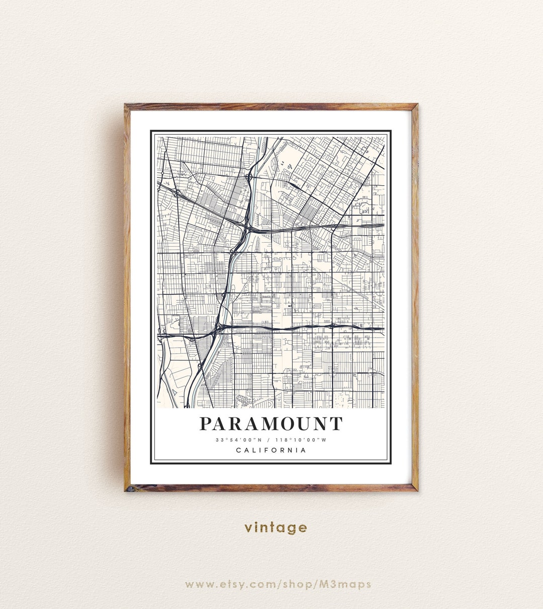 Paramount California Map, Paramount CA Map, Paramount City Map