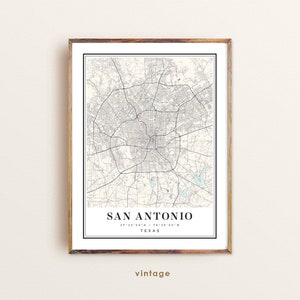San Antonio Texas map, San Antonio TX map, San Antonio city map, San Antonio print, San Antonio poster, San Antonio art, San Antonio map