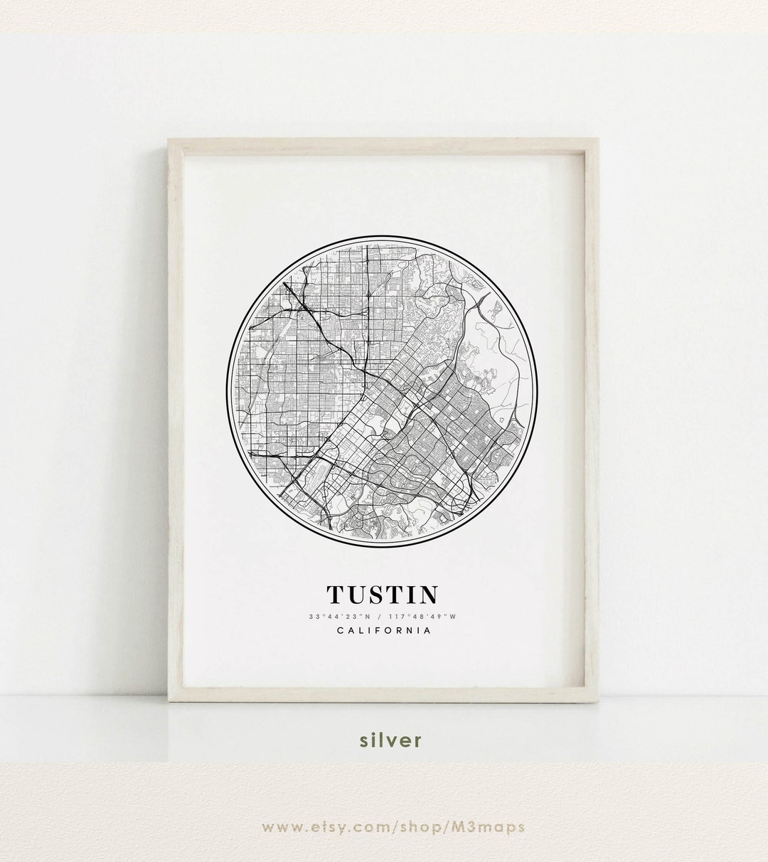Tustin map California Tustin CA map Tustin print Tustin - Etsy Österreich