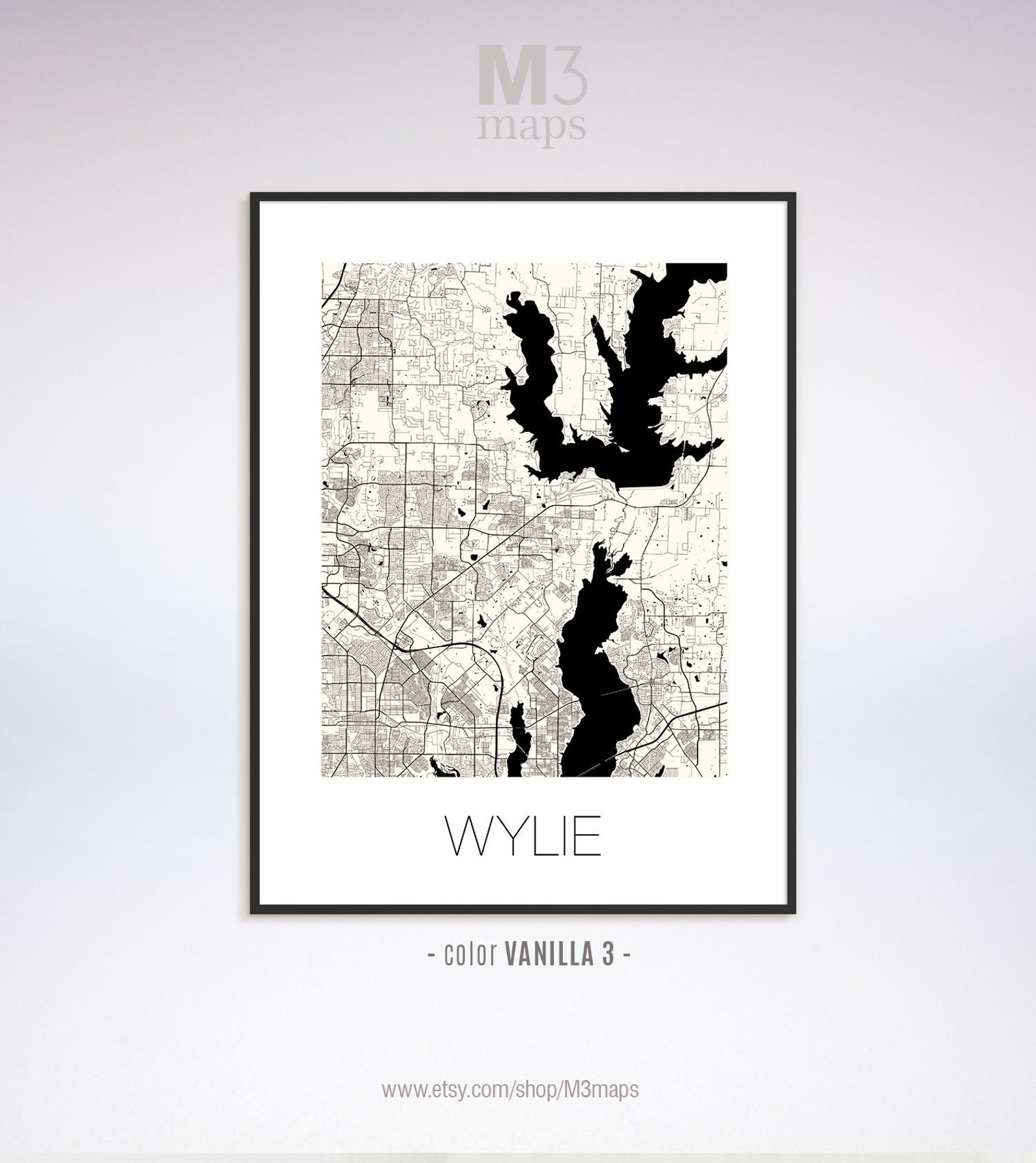 Wylie Texas Wylie TX Map Wylie Map Wylie Print Wylie Etsy