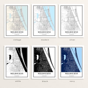 Melbourne Florida Map, Melbourne FL Map, Melbourne City Map, Melbourne ...