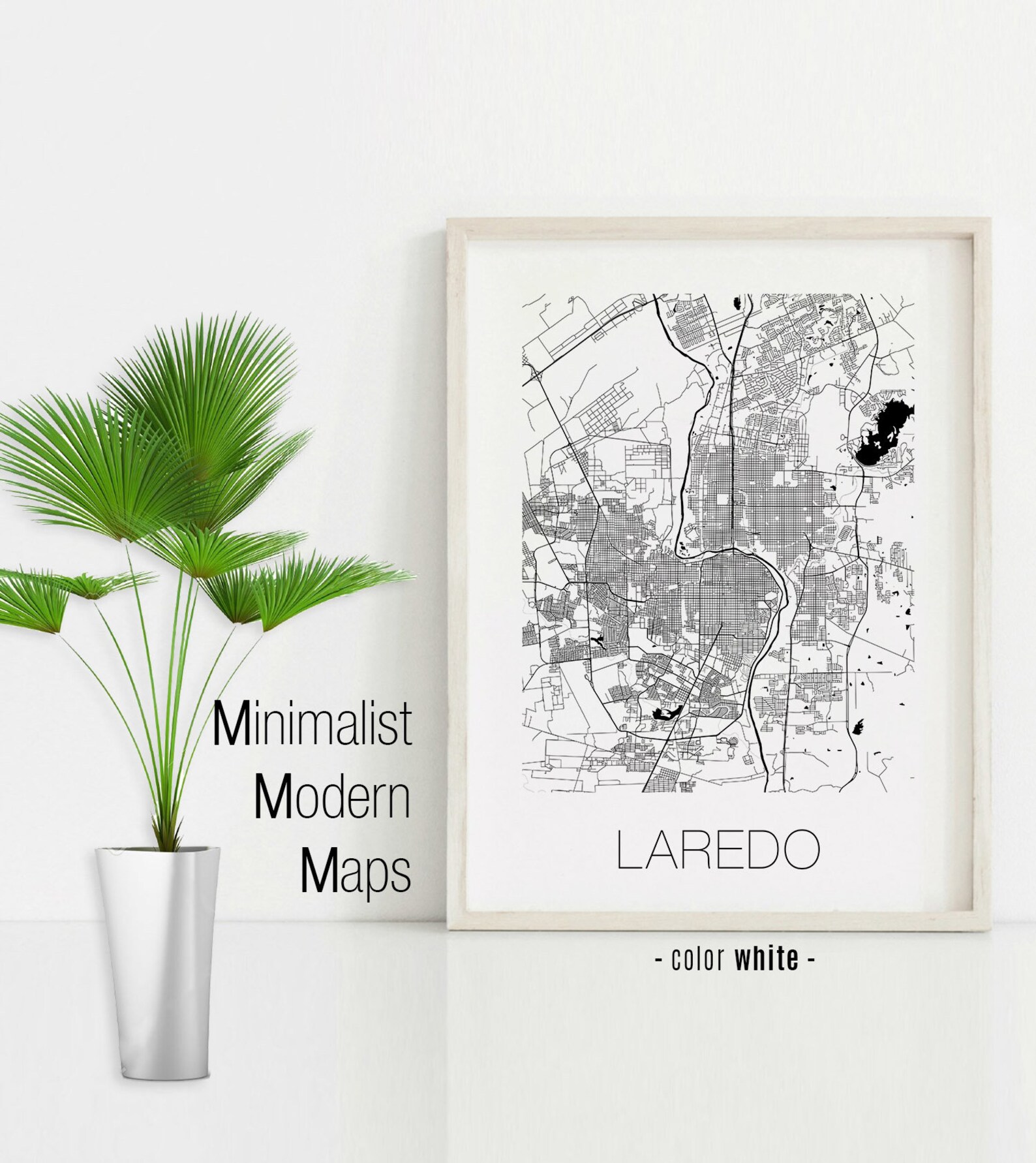 Laredo Texas Laredo TX Map Laredo Map Laredo Print Laredo Etsy