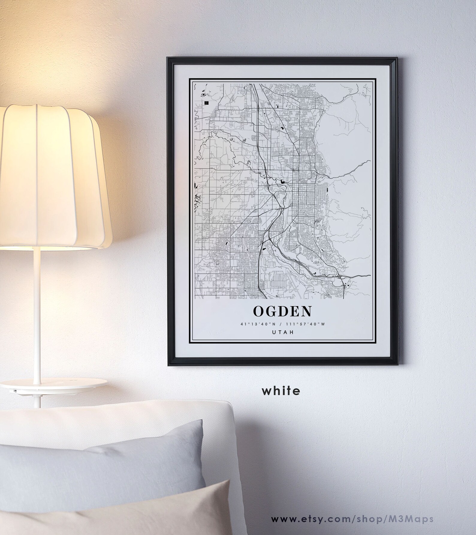 Ogden Utah Map Ogden UT Map Ogden City Map Ogden Print | Etsy