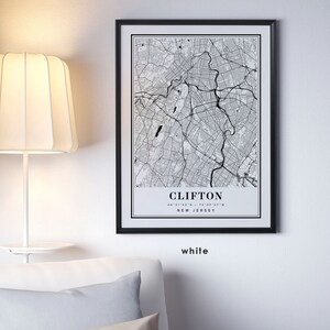 Clifton New Jersey Map, Clifton NJ Map, Clifton City Map, Clifton Print ...