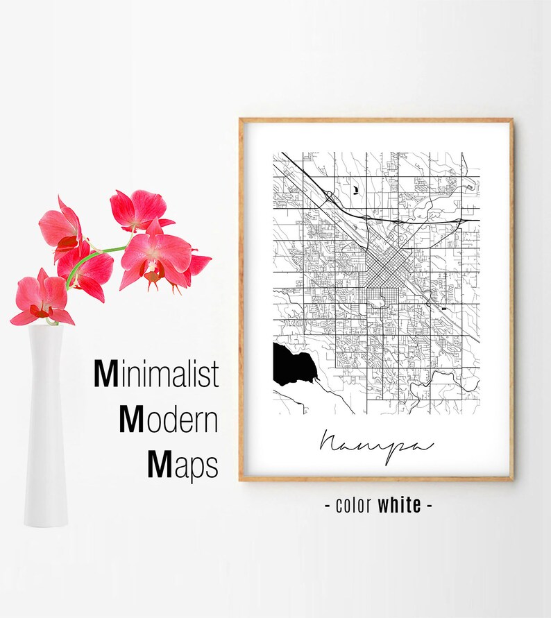 Nampa Minimalist Nampa Map Nampa Map Print Nampa City Map - Etsy