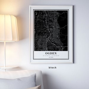 Ogden Utah Map Ogden UT Map Ogden City Map Ogden Print - Etsy