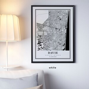 Davie Florida Map Davie FL Map Davie City Map Davie Print - Etsy