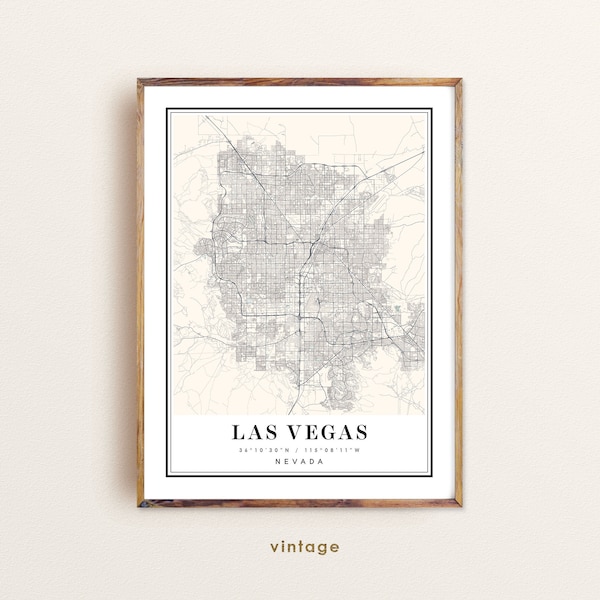 Las Vegas Nevada map, Las Vegas NV map, Las Vegas city map, Las Vegas print, Las Vegas poster, Las Vegas art, Las Vegas map, Custom maps