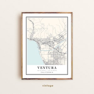 Ventura California map, Ventura CA map, Ventura city map, Ventura print, Ventura poster, Ventura art, Ventura map, Custom city map