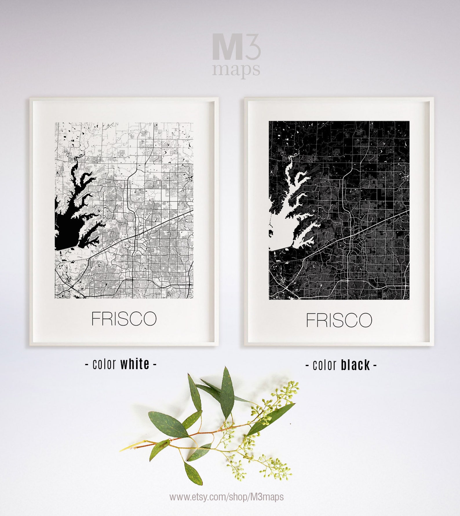 Frisco Texas Frisco TX map Frisco map Frisco print Frisco Etsy