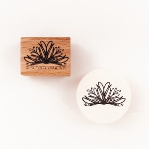 Motivstempel - Halbe Lotusblüte