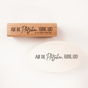 Motivstempel - Auf die Plätzchen, fertig, los!