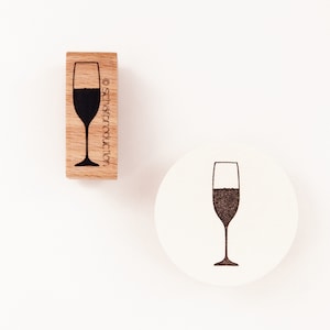 Motivstempel - Sektglas