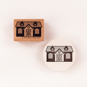 Motivstempel - Haus mit Giebeleingang