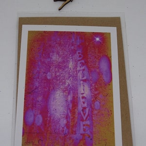 Foto del bosque / Foto de hadas / Rosa / Creer / Postales / Multipack (x3)