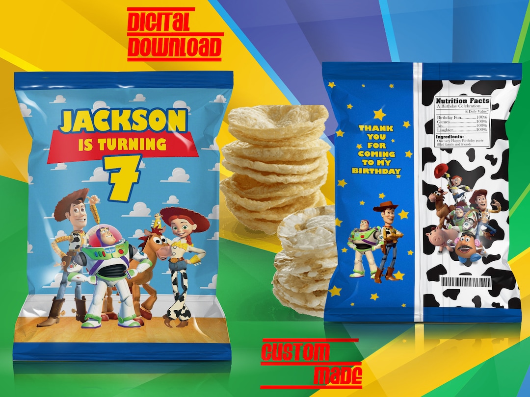 Toy Story Capri Bag Label, Toy Story Candy Bag Label, Toy Story Treat