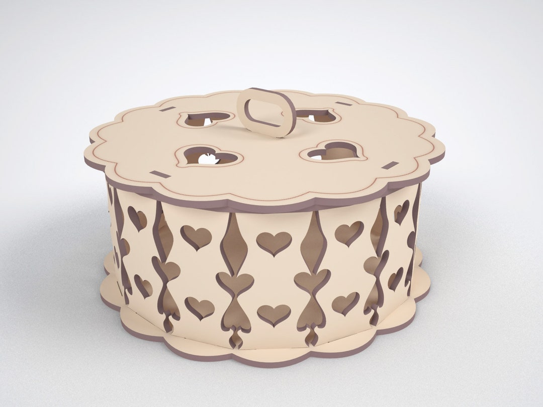 Round Box Vector Plans for Laser Cutting CNC, Instant Download, Laser ...