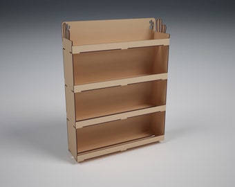 Cactus Shelf vector file, display vector cut file, digital vector art, laser cut pattern