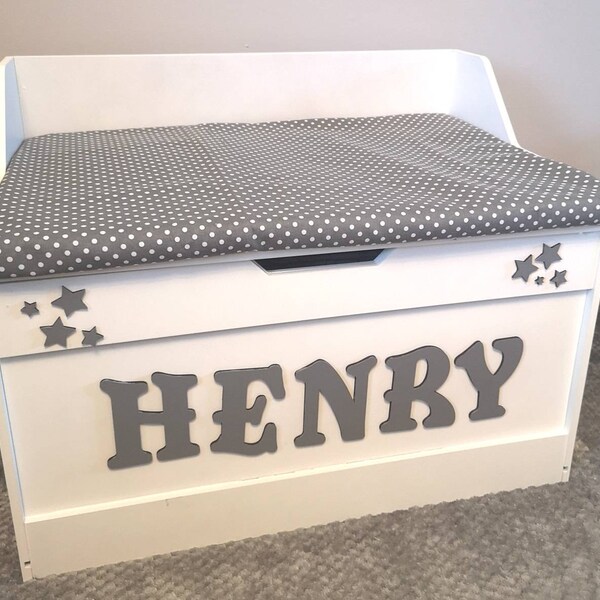 Personalised Toy Box Name Boy Etsy UK