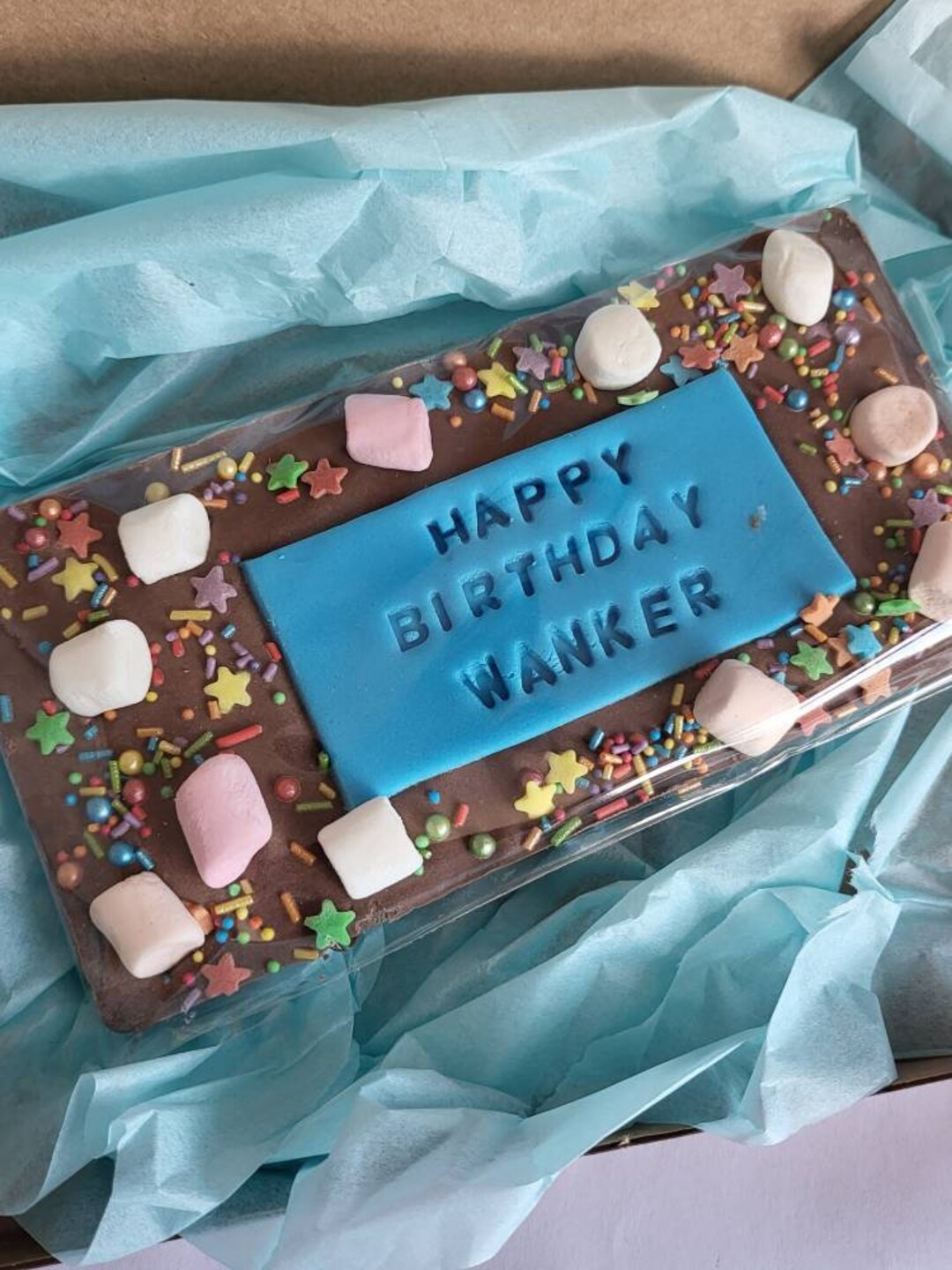 RUDE BIRTHDAY CHOCOLATE Bar Letter Box Gift Present Rude Chocolate Bar